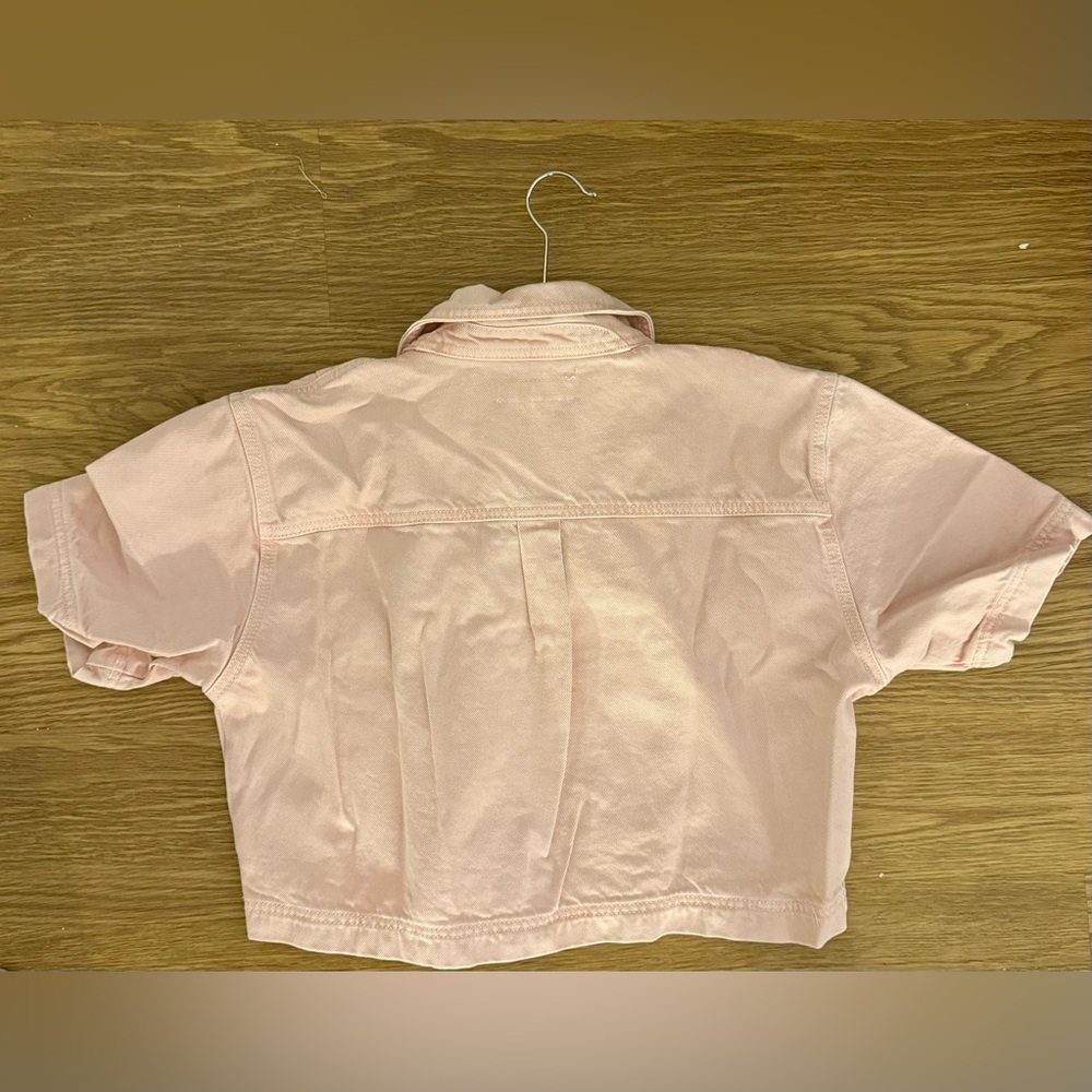 Zara Pink Denim Top - Picture 4 of 7